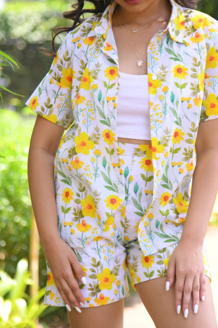 Sunflower Print Shirt